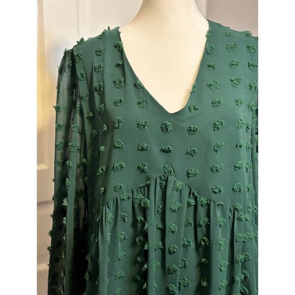 Kirundo NWT Womens Dress Size M Empire Waist 70s Retro Whimscagoth  Retro Sheer - Picture 2 of 15